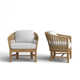 Dunkirk Teak Patio Chair with Sunbrella Cushions