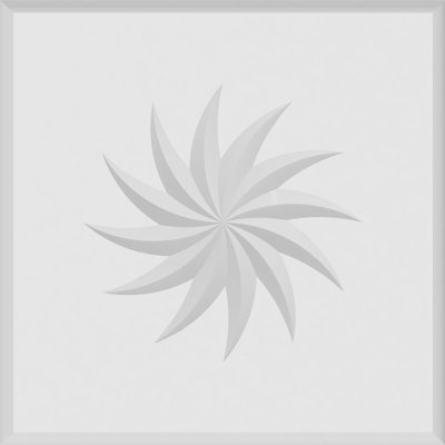 Rosette standard en spirale Sedgwick avec bord arrondi