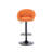 Swivel Upholstered Adjustable Height Counter Stool with Metal Frame-1573219506
