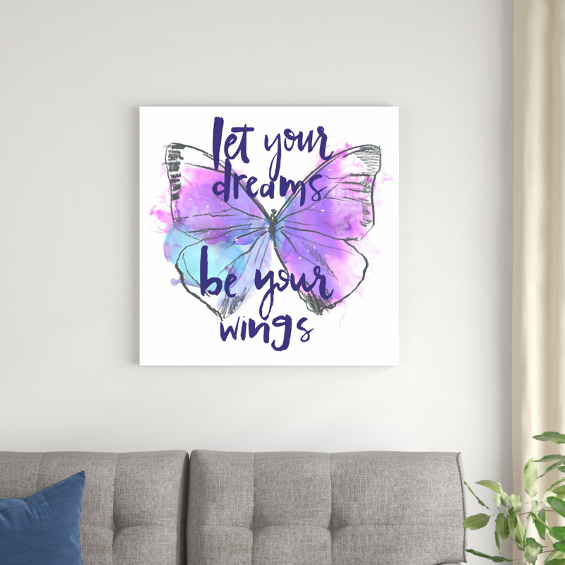 Rêves de papillons I, H 30 po x l 30 po, Toile tendue, Non