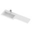 Fusion Fitted Furniture - Gloss White Bathroom Vanity with Basin-879796862-856826498