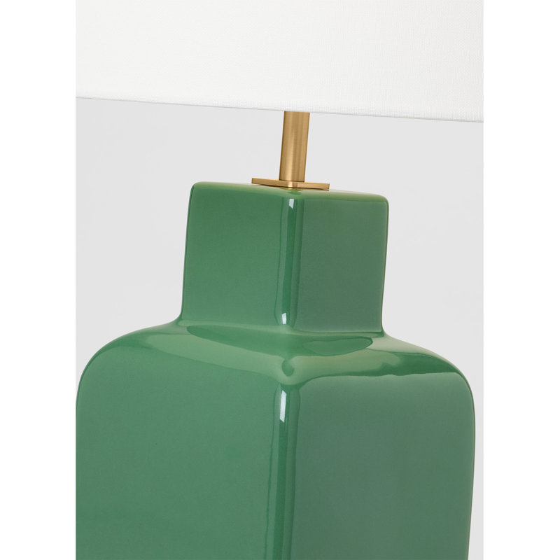 Visual Comfort Studio Ceramic Table Lamp, Green