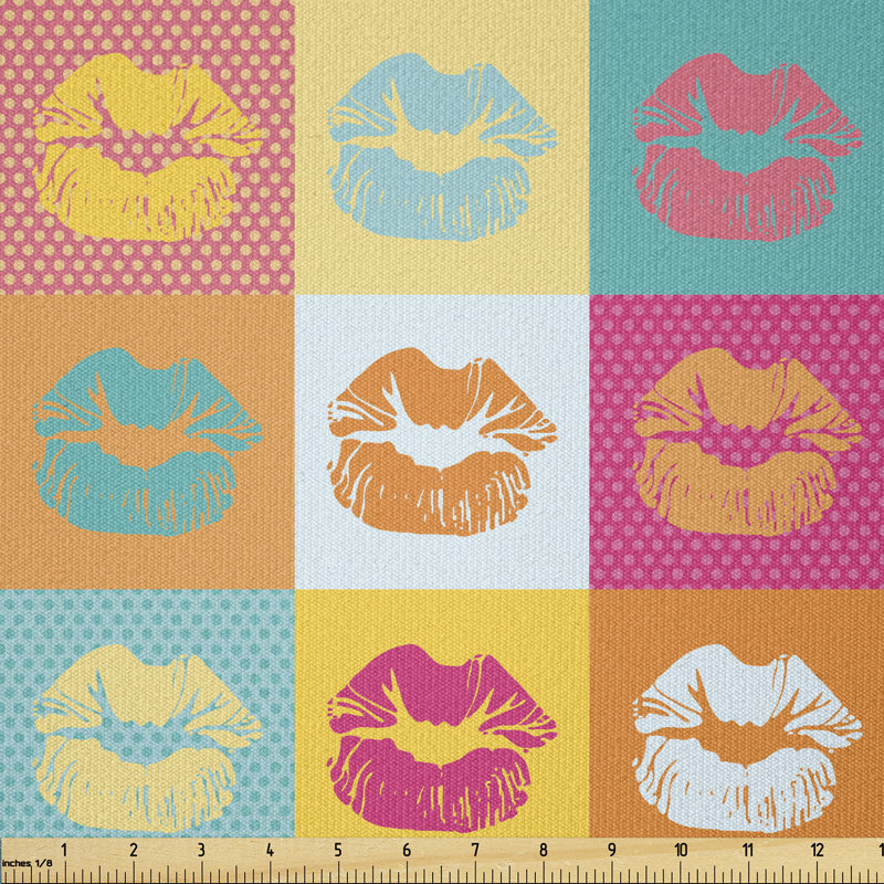 Cozell Woman Lips Fashion Kiss Love Multi-Purpose Fabric