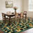 Washable Rug for Living Room 6x9 Modern Floral Bedroom Rug with Non-Slip Backing, Non-Shedding Soft Low Pile Floor Mats, Foldable Thin Indoor Carpet-1719266557-1719266553
