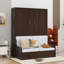 Grand lit escamotable mural avec coussin-2013910384