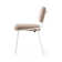 Sixty Upholstered Dining Chair with Metal Frame