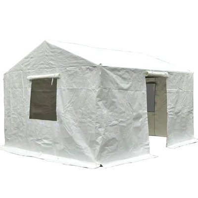 Housse pour abri de jardin fermé 12 pi x 14 pi - toutes saisons imperméable pour abris de jardin blancs et fenêtres en filet