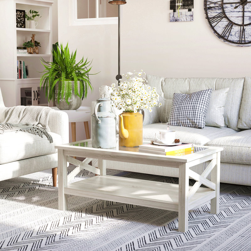 Table basse de style campagnard HOMcom