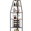 Wine Bottle & Glass Rack Vintage Wood