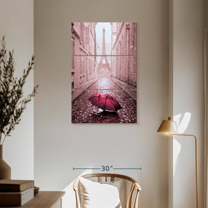 Lilie Pink Paris Alley, 57" H x 36" W