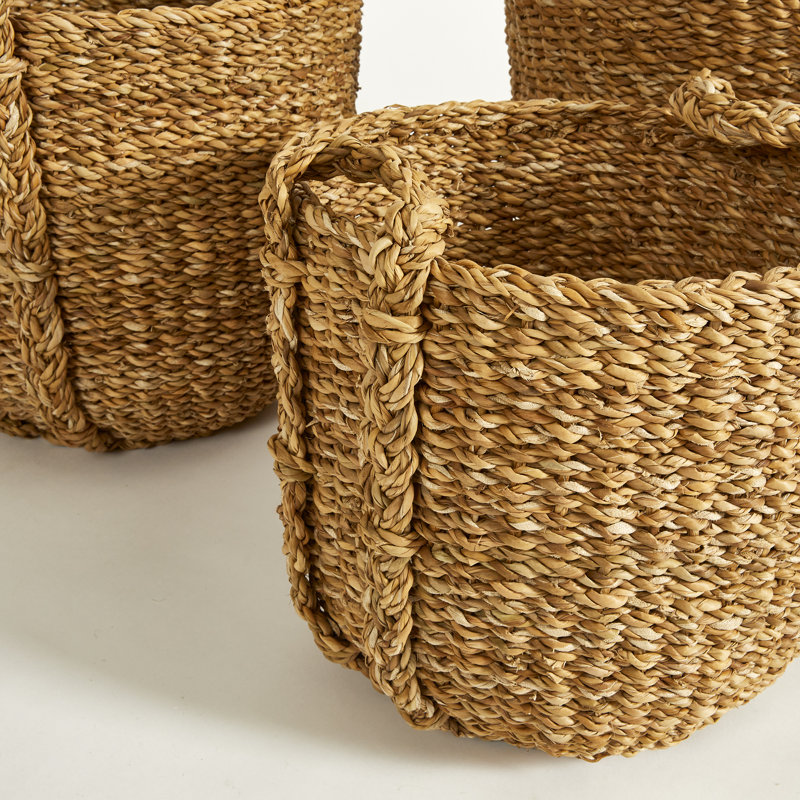 3 Piece Seagrass Basket Set