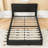 Upholstered Platform Bed with Bluetooth Speakers and LED Light-1409010228-1409010227