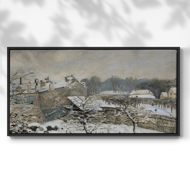 Paysage, série CDV III, toile tendue avec châssis, prête à être accrochée, Noir, H 21 po x l 41 po