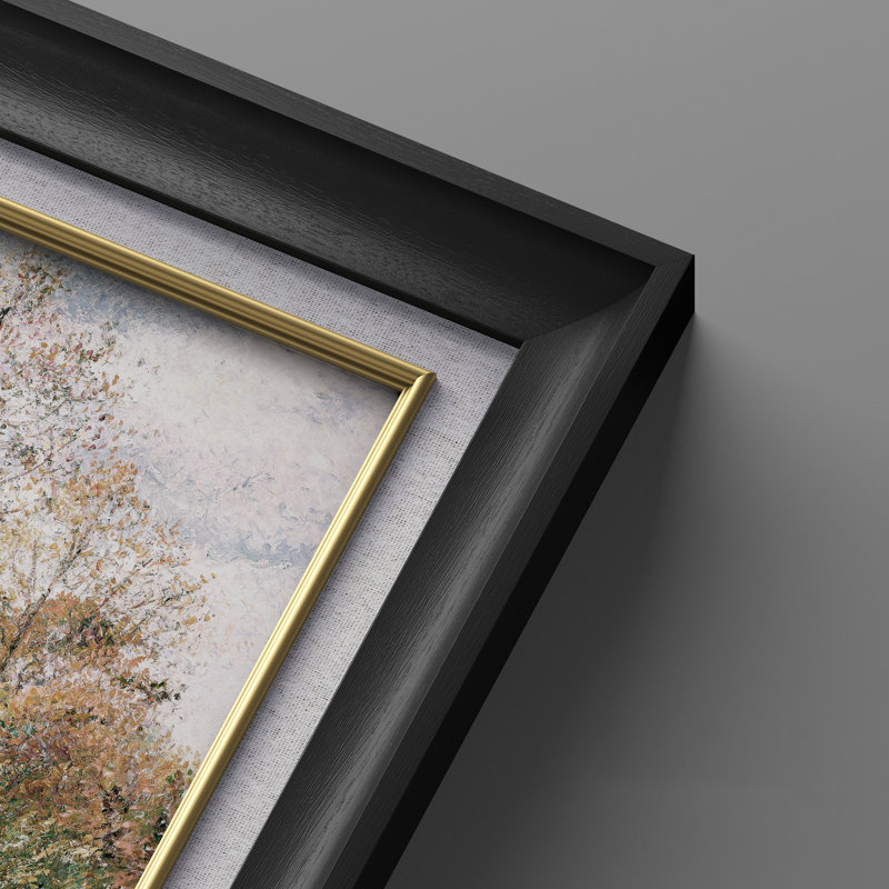Ensemble de 2 œuvres d'art encadrées de qualité supérieure sur toile de qualité supérieure avec cadre de 26 po x 36 po, Noir