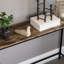 Sylvie 100Cm Industrial Style Slim Console Table With Metal Legs For Hallway and Living Room-966352708