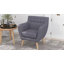 Fauteuil capitonné de 26,8 po Lavigne-550804959