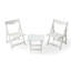 Ensemble de petites tables pliantes et chaises rectangulaires avec 2 chaises