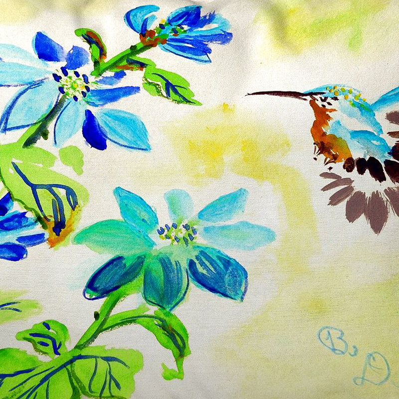  Housse et insert de coussin rectangulaire d'extérieur avec fermeture à glissière Hummingbird