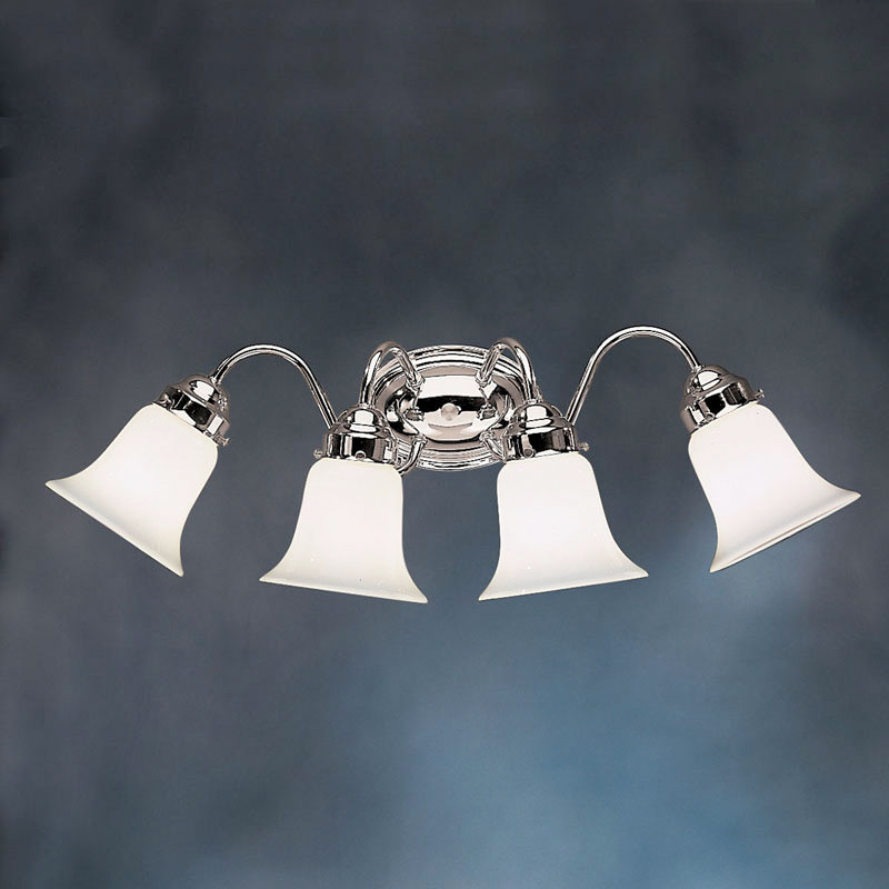 Éclairage pour salle de bain 4 lumières Alline, Chrome