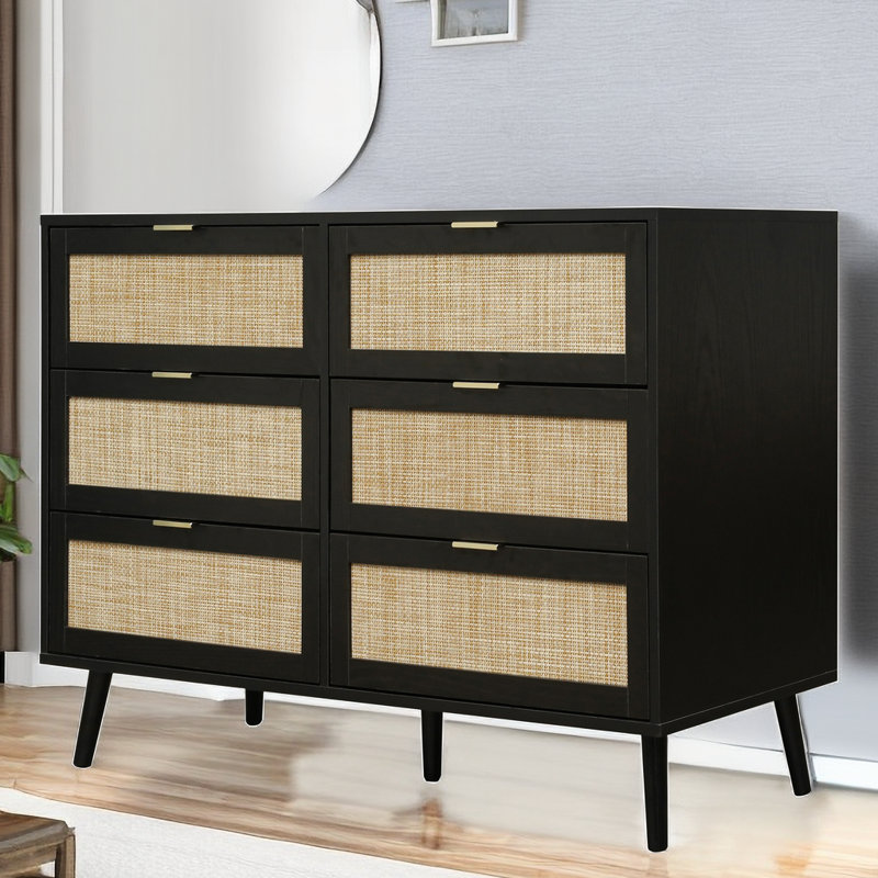 Bay Isle Home Sunol 6 - Drawer Dresser & Reviews | Wayfair