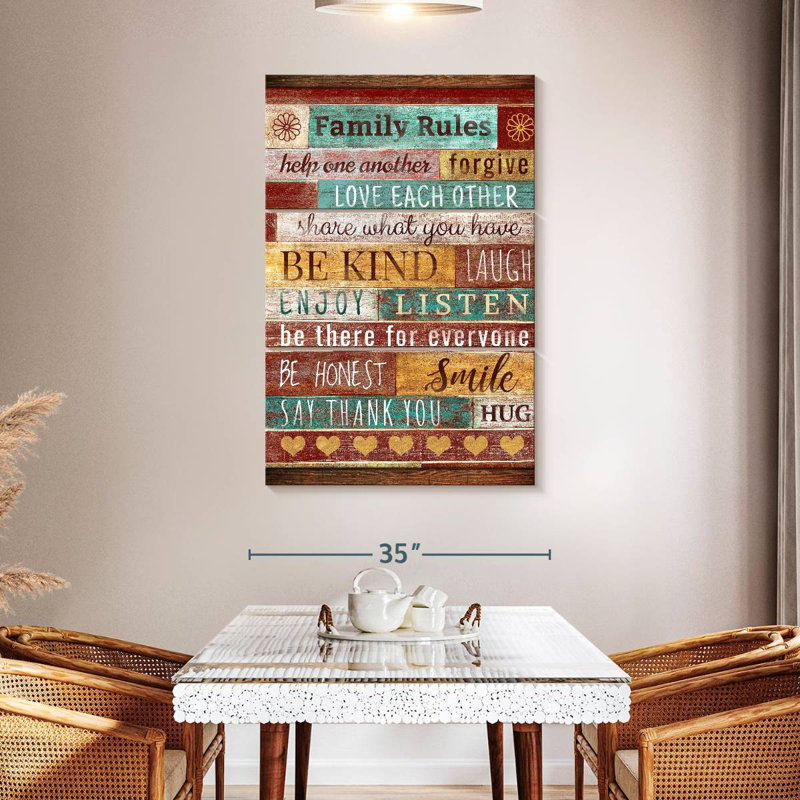 Tergel Family Rules Typographie I, H 50 po x l 32 po