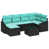 Coussin bleu / cadre noir est en rupture de stock