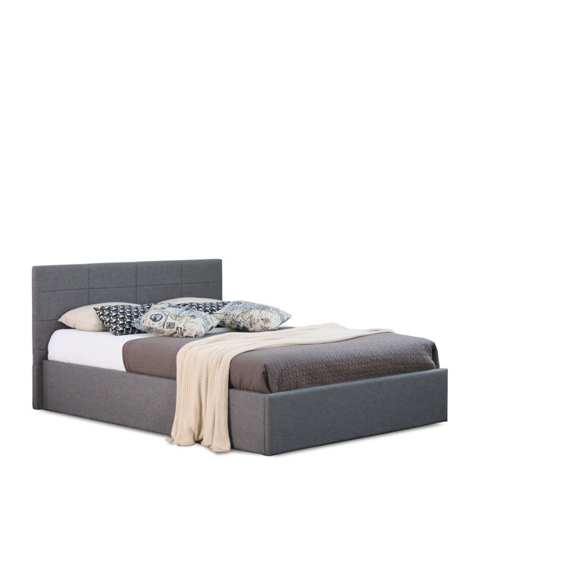 Philippe Upholstered Ottoman Bed, Single (3'), Grey