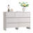 Modern 7 Drawer Dresser with Curved Corners and Flush Front Design, Minimalist Storage Cabinet for Bedroom or Living Room-313452922