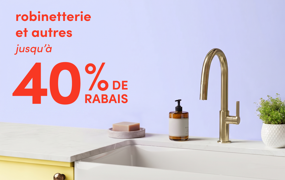 robinetterie et autres en solde