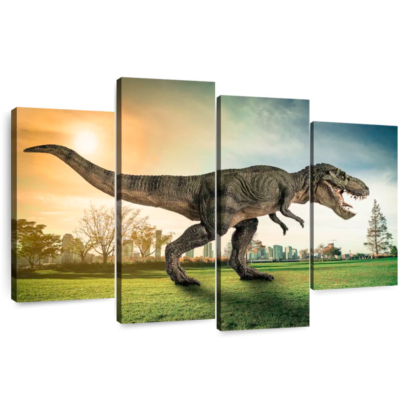 Brampt T Rex In The City, 27" H x 43" W