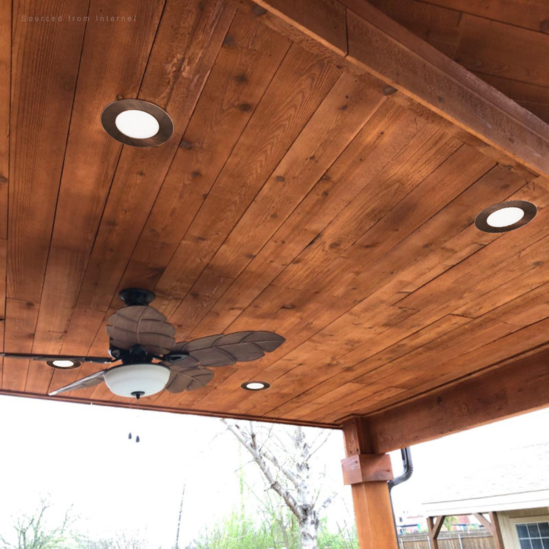 4" Thin LED Recessed Lights with J-Box, Dimmable Canless Ceiling Downlight, CRI 90, 2700K Soft White, Oil Rubbed Bronze
