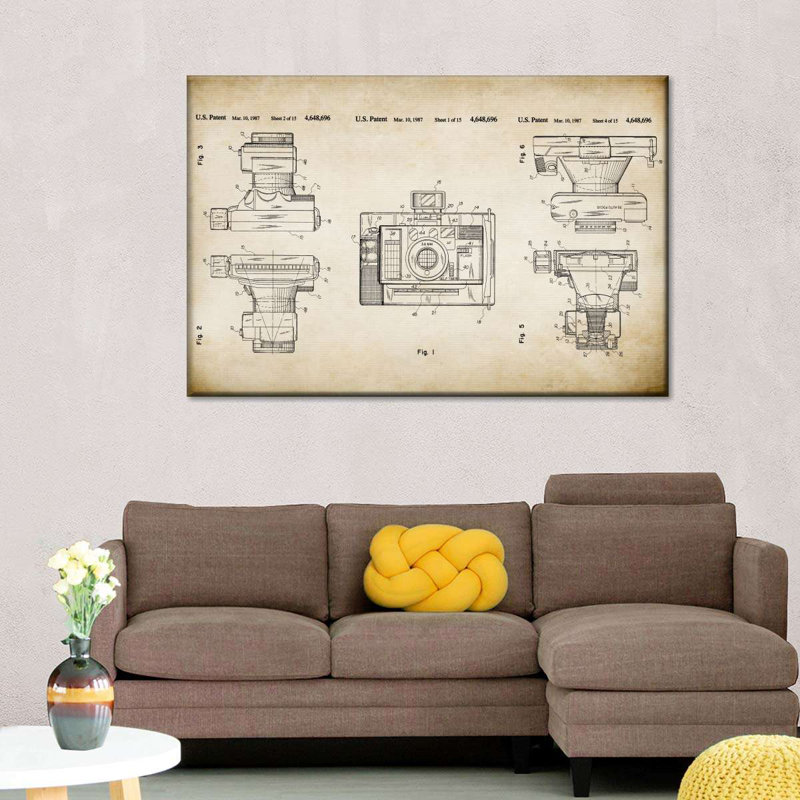 " Automatic Focus Camera Patent " by Patent Hunter, 8" H x 12" W x 1" D