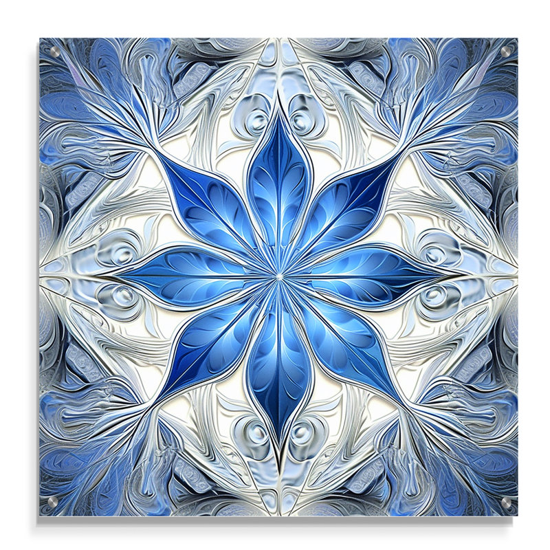 Giovannah - Abstract Geometric Acrylic Wall Art, 16" H x 16" W