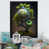 Impression noire sur toile encadrée sélectionné