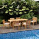 Dellroy 6 - Person Extendable Teak Patio Dining Set With Cushions