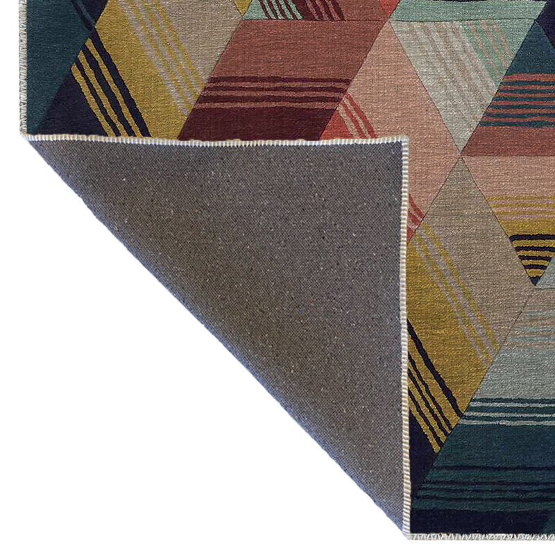 Tapis décoratif moderne multicolore à motifs géométriques aux tons clairs, Tapis de couloir 3 pi 3 po x 9 pi 10 po