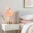 Floral Shape Pink Desk Lamp, Tiffany Stained Glass Table Lamp  With Bulbs-2069123666