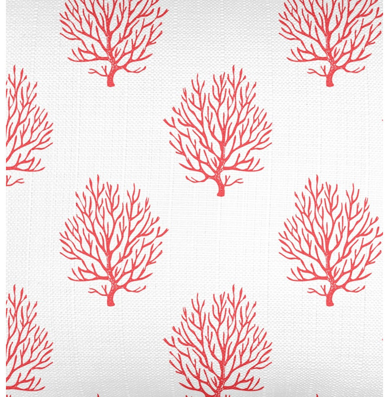 Printed Pillows Linen Geometric Accent Pillow, Red, Square 26", Pillow Cover Only - No Insert
