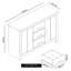 Limestone Wide 2 Door 3 Drawer Sideboard-667503284