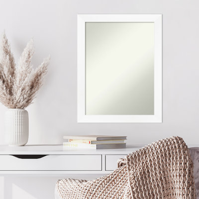 Miroir d'appoint mural en plastique blanc
