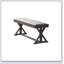 Banc en bois de frêne massif contemporain avec placage en bois de frêne