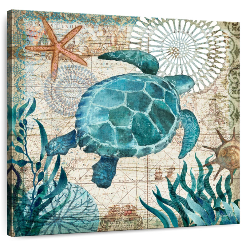 Brampt Monterey Bay Turtle, 16" H x 16" W