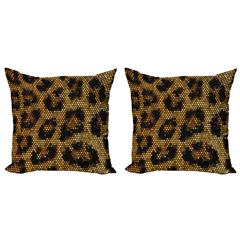 Animal Print Reversible Pillow Cover, 20" x 20"