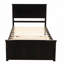 Lit plateforme avec rangement, 2 tiroirs avec roulettes-1897205749