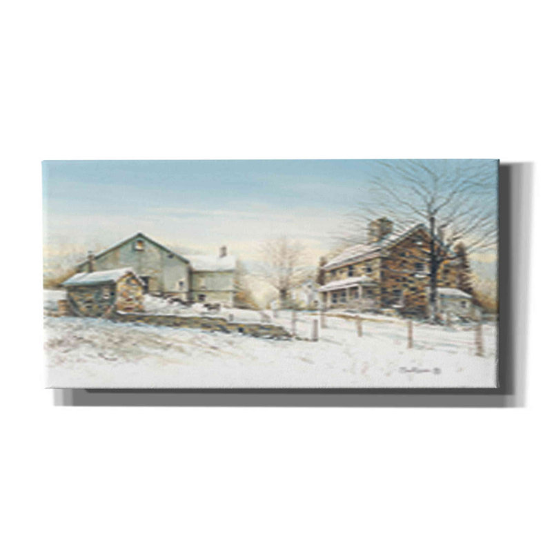 «April Morning» par John Rossini - reproduction d'art sur toile tendue, H 12 po x l 24 po x P 0,75 po
