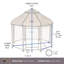 Chenil pour chien modulaire et parc avec abri pour animaux - abri pour animaux intérieur, extérieur et portable, 3 pi-69682212-69682209