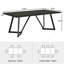 Table de salle à manger rectangulaire contemporaine avec un design spacieux et une fabrication robuste pour les intérieurs modernes