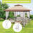12'×12' Instant Pop-Up Gazebo with Waterproof Canopy, Mosquito Netting & Sidewalls – All-Weather Outdoor Party Tent for Patio, Garden, Backyard – Includes Wheeled Carry Bag-125226298-125226297