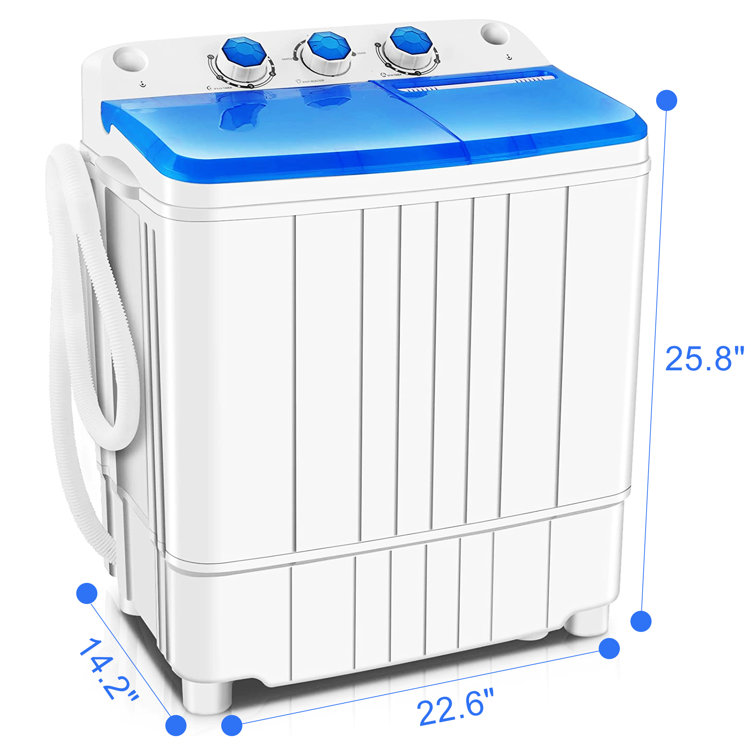 Costway High Efficiency Portable Dryer in White with Child Safety Lock