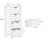 Freestanding 4-Drawer Storage Cabinet, Durable And Versatile For Bathroom, Living Room, And Kitchen Organization